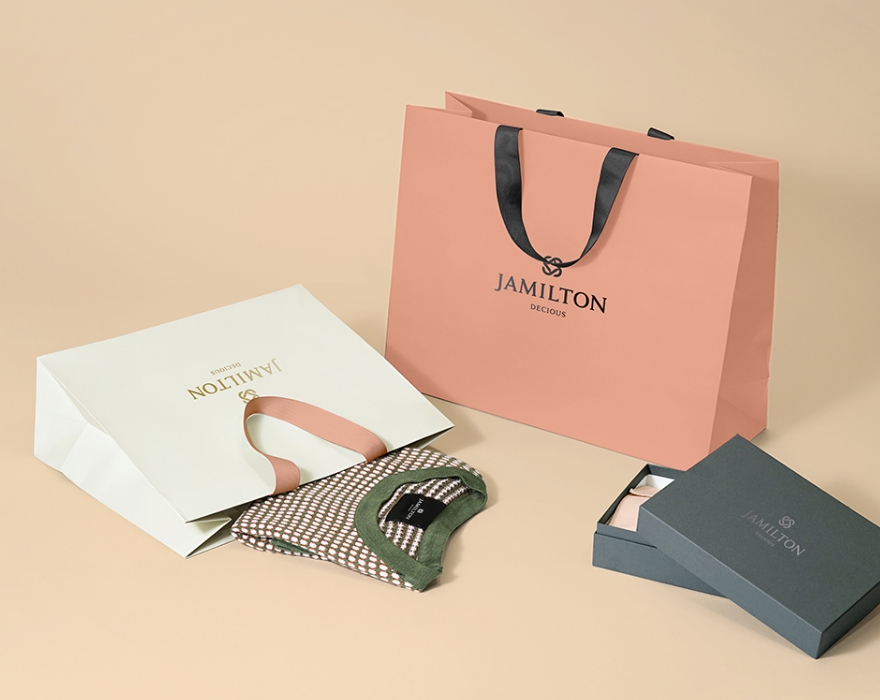 アパレル紙袋 デザイン例01