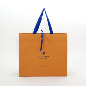 紙袋, オレンジ,