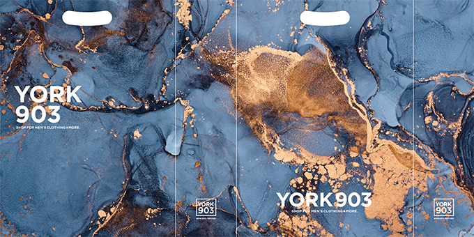 全面テクスチャの紙袋デザイン