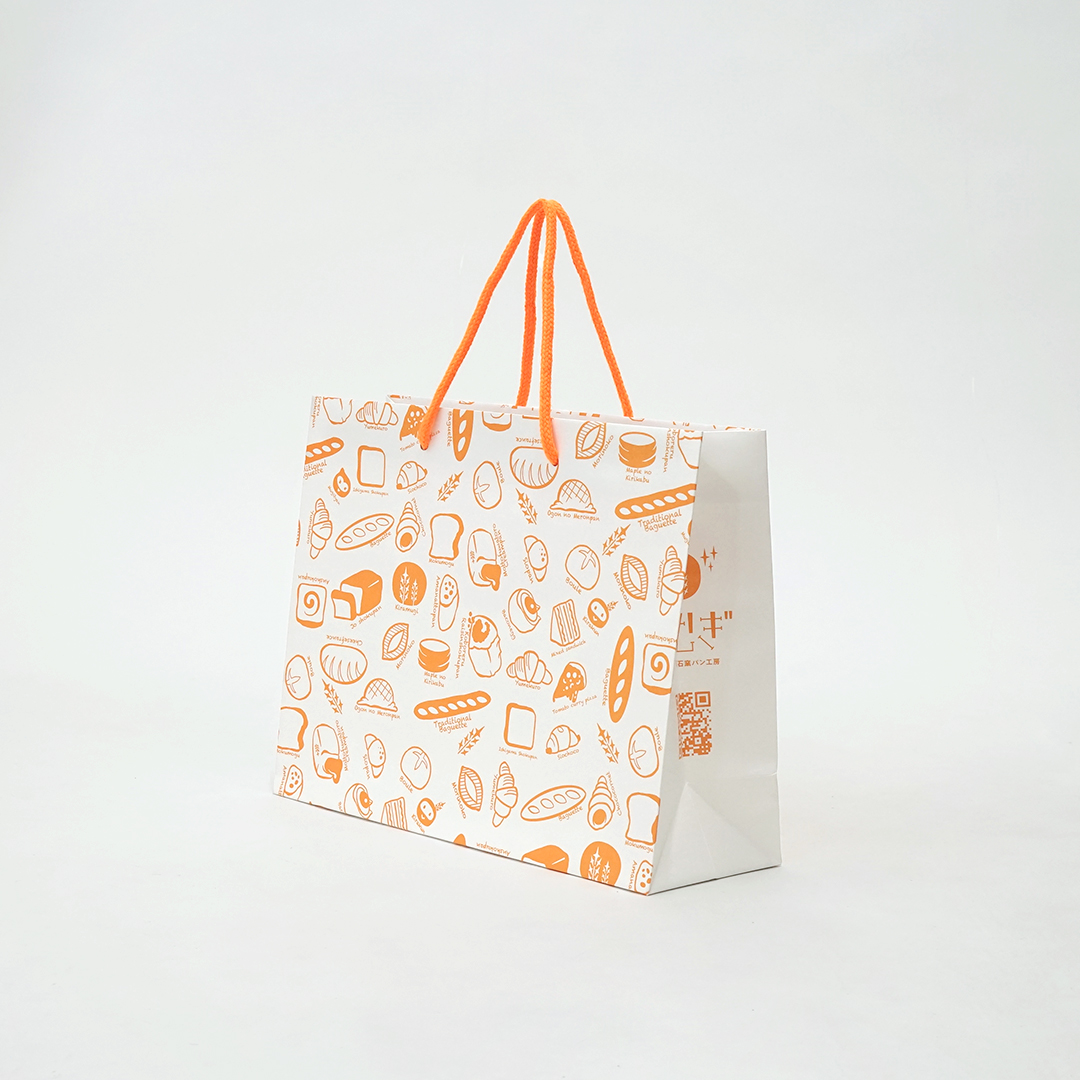 パンのイラスト柄紙袋2