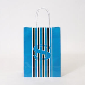 歴史あるブランドのポップなイラストが目を惹く、クラシカルな雰囲気を纏ったオリジナル紙袋 