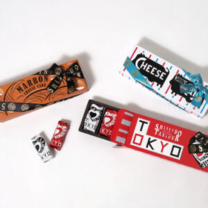 歴史あるブランドのポップなイラストが目を惹く、オリジナルパッケージ