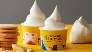 Now on Cheese♪のテイクアウト用レアチーズソフトクリーム