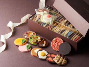 チョコレートブランドの色とりどりのパレショコラ