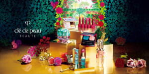 スキンケア・コスメブランドの、「輝く花園は、あなたの中に」をテーマにした色鮮やかなクリスマスコフレのオリジナルパッケージ