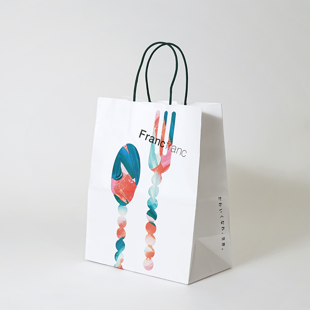 夏らしい彩り溢れたインテリア雑貨ブランドの紙袋