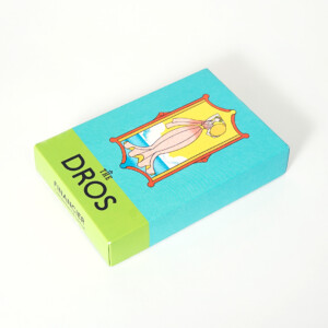 チーズスイーツブランドの絵画のような女神のイラストが、フルカラー印刷で表現した、オリジナルボックスとオリジナル紙袋