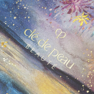 高級メイクアップブランドのフルカラー印刷と箔押し加工で幻想的な世界観を表現した、ホリデー限定オリジナル紙袋