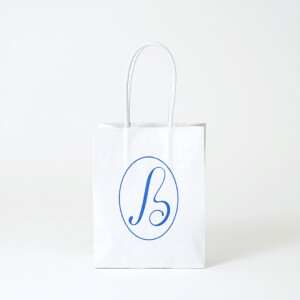 スイーツ専門店の縦留めハンドルの、オリジナル紙袋