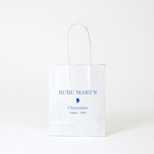 スイーツ専門店の縦留めハンドルの、オリジナル紙袋