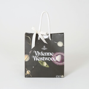 天体のイラストがフルカラー印刷された、イギリス発アパレルブランドの神秘的でロックなオリジナル紙袋