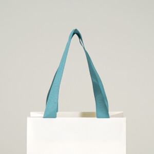 ターコイズのハンドルカラーが目を惹く紙袋2