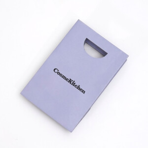 オーガニックコスメショップのカラフルな小判抜きが可愛いオリジナル紙袋