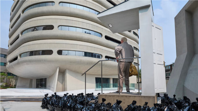 IICOMBINEDの本社ビル、「HAUS NOWHERE SEOUL」の外観