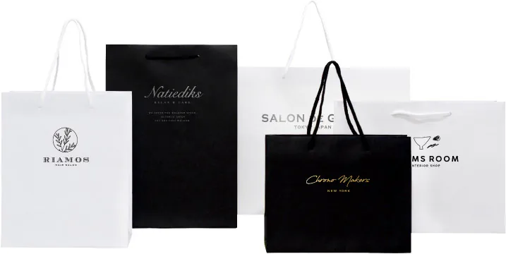 ベリービーのオリジナル紙袋モノトーンバッグ